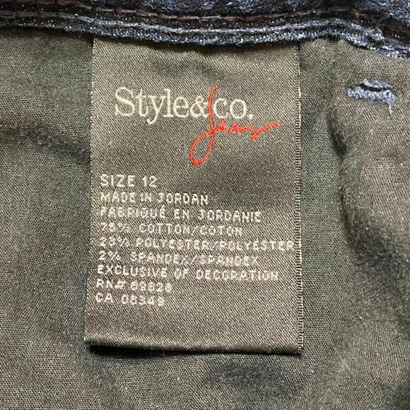 Style & Co. relaxed fit bootcut leg Women's size 12 blue denim jeans - Picture 5 of 5